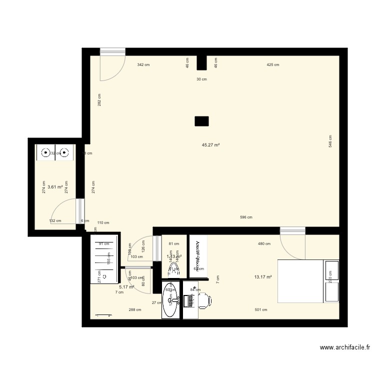 mitja 2. Plan de 5 pièces et 68 m2