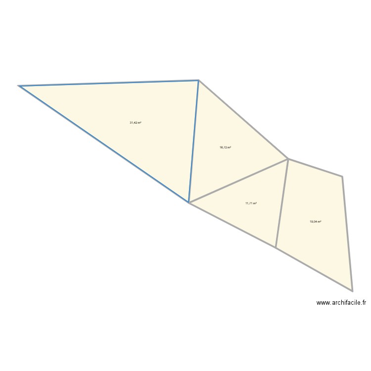 Colisée 10. Plan de 4 pièces et 79 m2