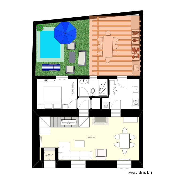 PLANTA BAJA APTO. A   (IZQUIERDA)   futurible 02-3. Plan de 0 pièce et 0 m2