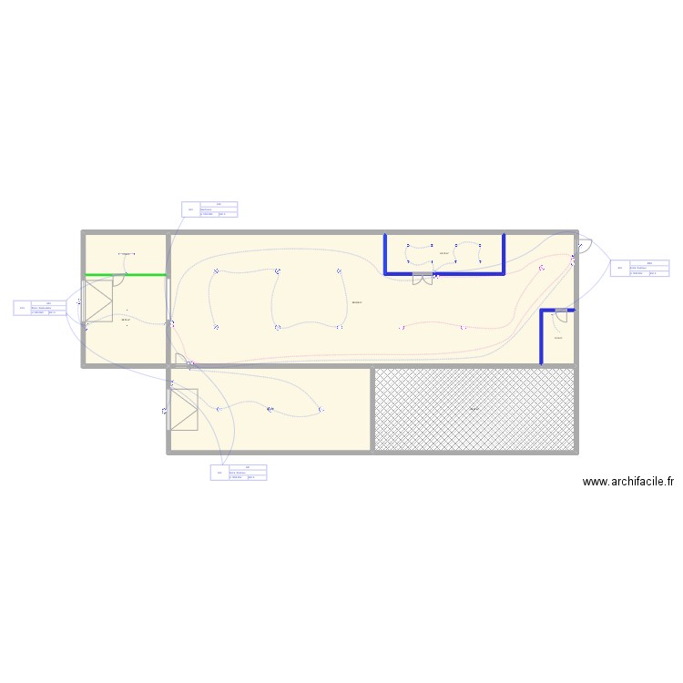 Atelier_Alex_Elec_ECL. Plan de 7 pièces et 511 m2