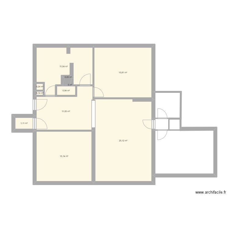 lenotre. Plan de 11 pièces et 81 m2