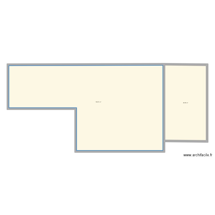 MAISON. Plan de 2 pièces et 212 m2