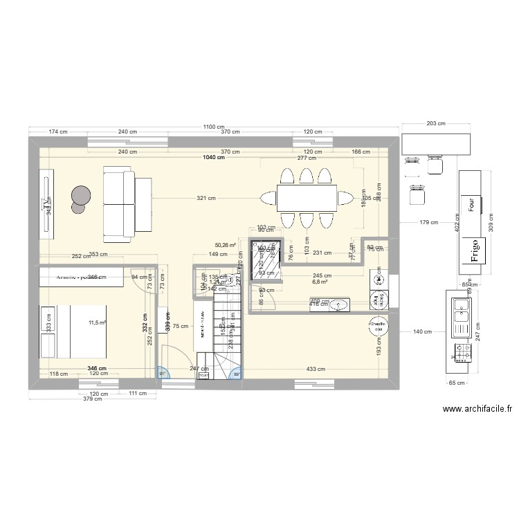 MAISON FRANCIS VERION 2. Plan de 4 pièces et 70 m2