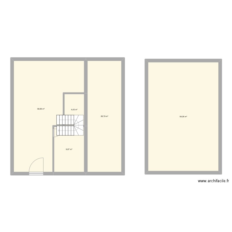 maison 2. Plan de 5 pièces et 135 m2