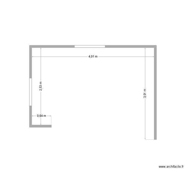 mur cuisine. Plan de 0 pièce et 0 m2