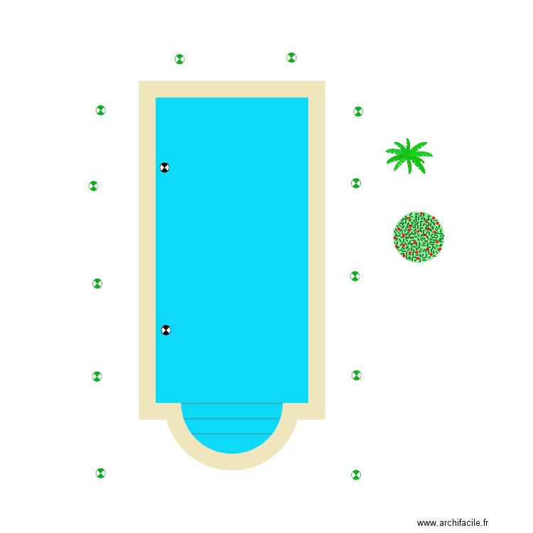 PISCINE. Plan de 0 pièce et 0 m2