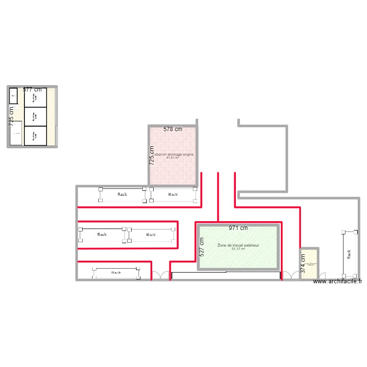 B29 EXT. Plan de 4 pièces et 142 m2