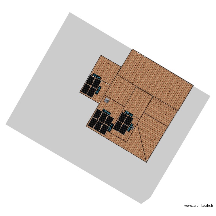 NERVI 3D. Plan de 1 pièce et 218 m2