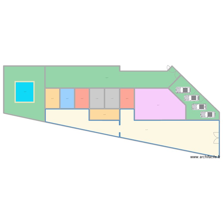 appart 2310A. Plan de 12 pièces et 964 m2