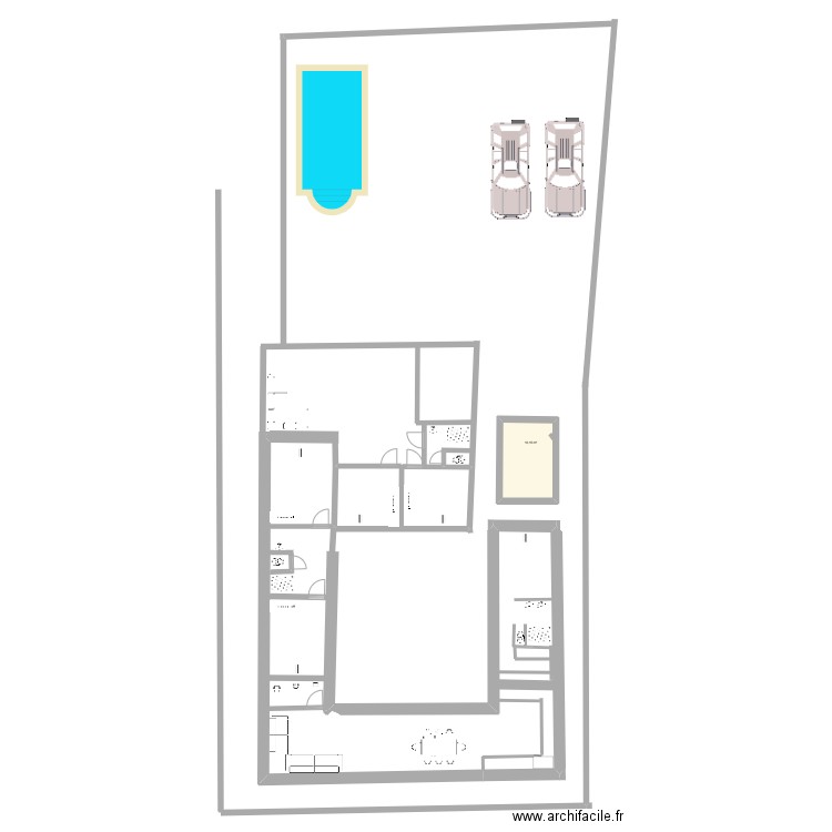 houche 2 VERSION 1. Plan de 1 pièce et 10 m2