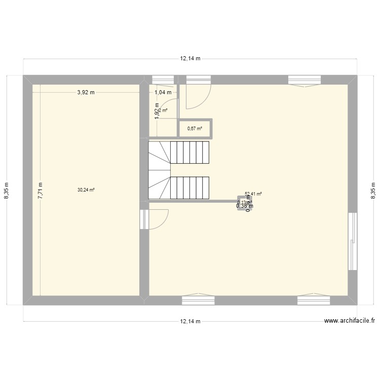 Chloé 15/03. Plan de 5 pièces et 85 m2