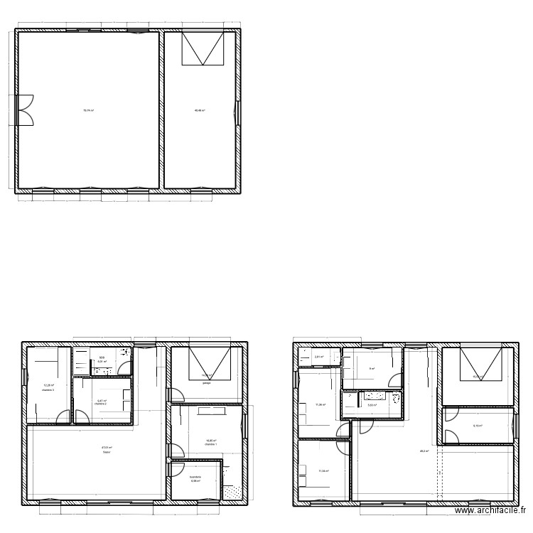 plans lea. Plan de 17 pièces et 347 m2