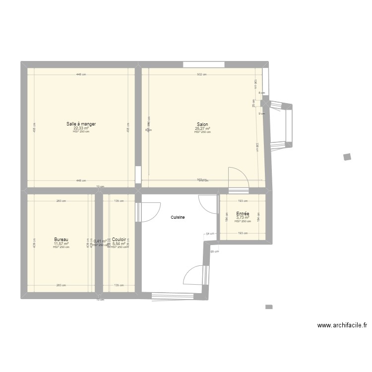 w_orcq419-02. Plan de 6 pièces et 69 m2