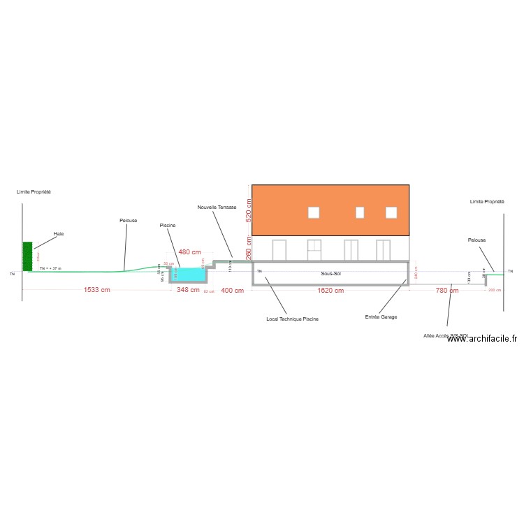 coupe_après. Plan de 0 pièce et 0 m2