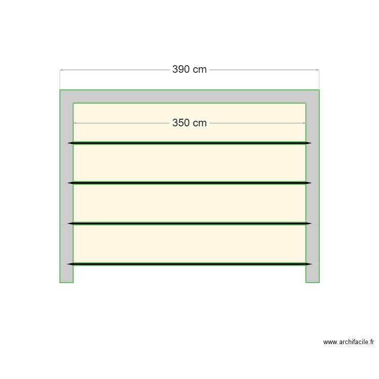 Terrasse2. Plan de 4 pièces et 8 m2