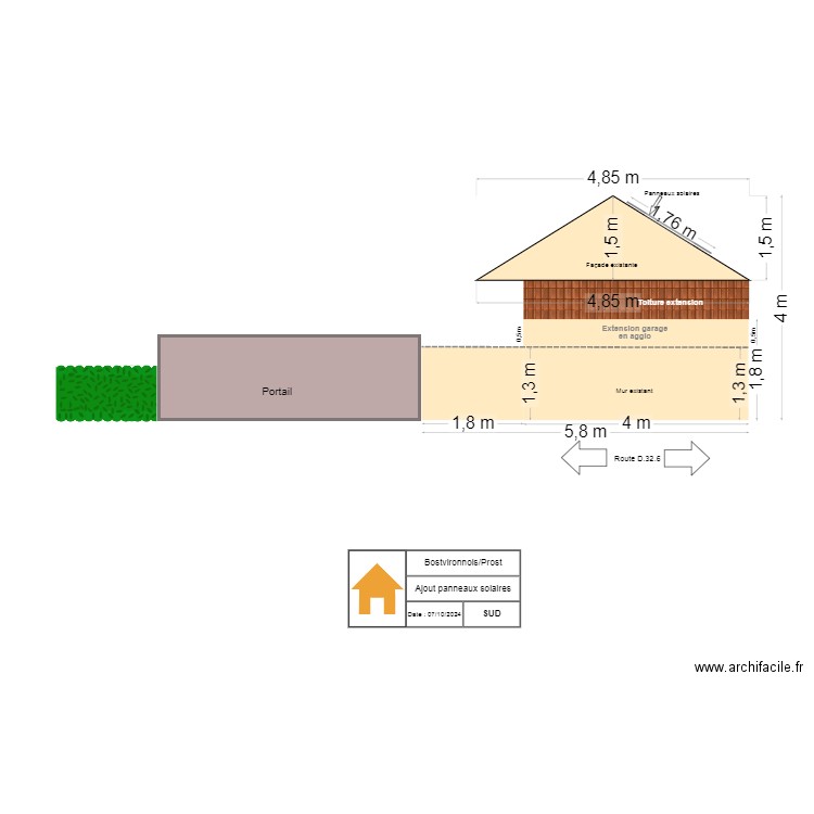 ajout panneaux solaires 3. Plan de 0 pièce et 0 m2