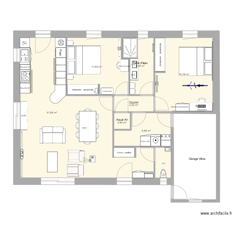 Dernier plan 1. Plan de 7 pièces et 82 m2