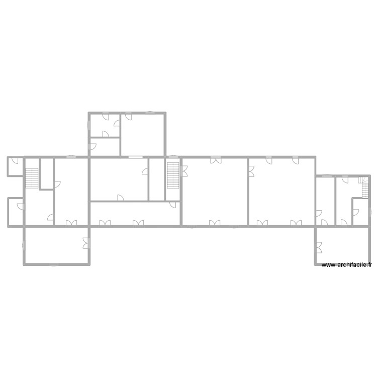 fillaud rdc. Plan de 18 pièces et 514 m2