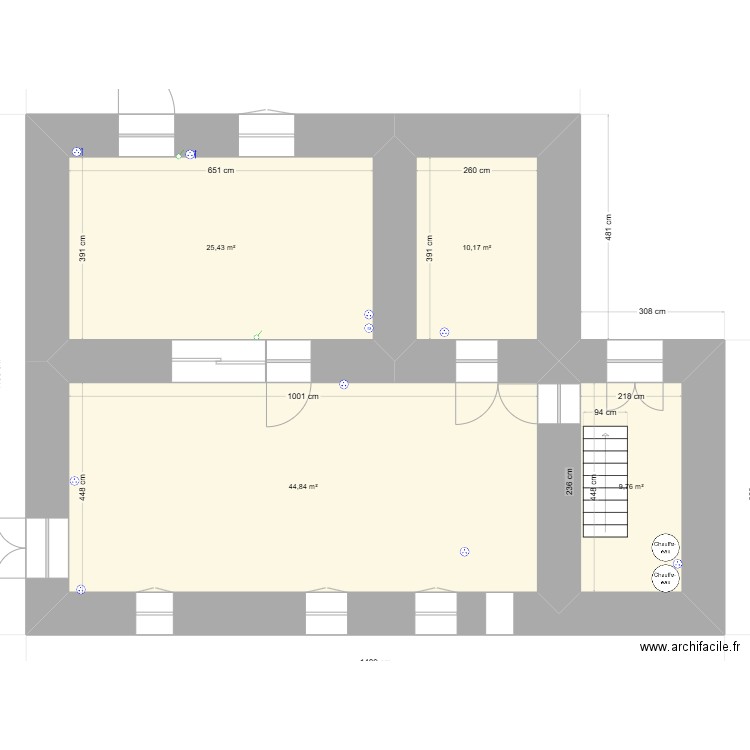 Plan maison 2024. Plan de 4 pièces et 90 m2