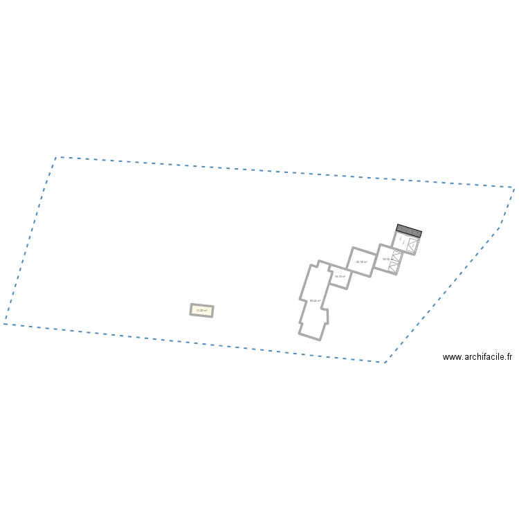 GARAGE N°2 détail. Plan de 5 pièces et 181 m2