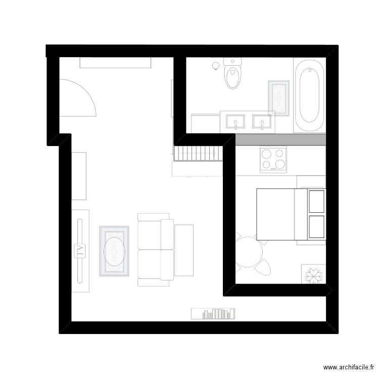 cas pratique 2. Plan de 0 pièce et 0 m2