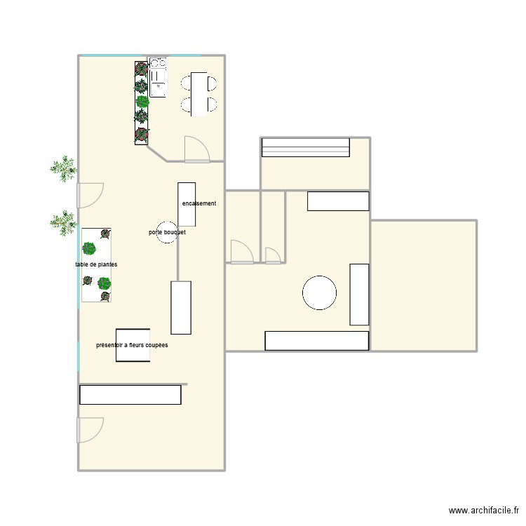 taff . Plan de 7 pièces et 41 m2