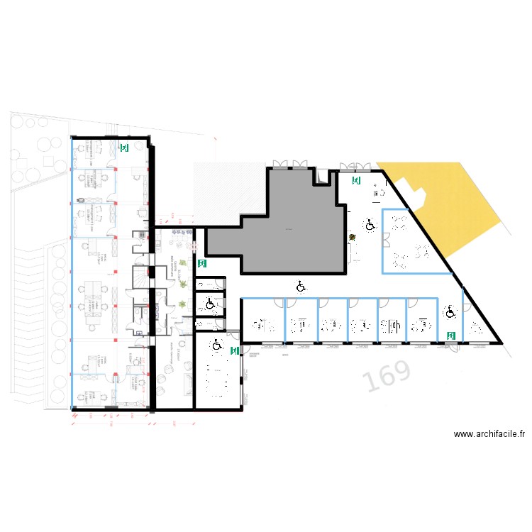 Plan 1 Damiens. Plan de 15 pièces et 686 m2