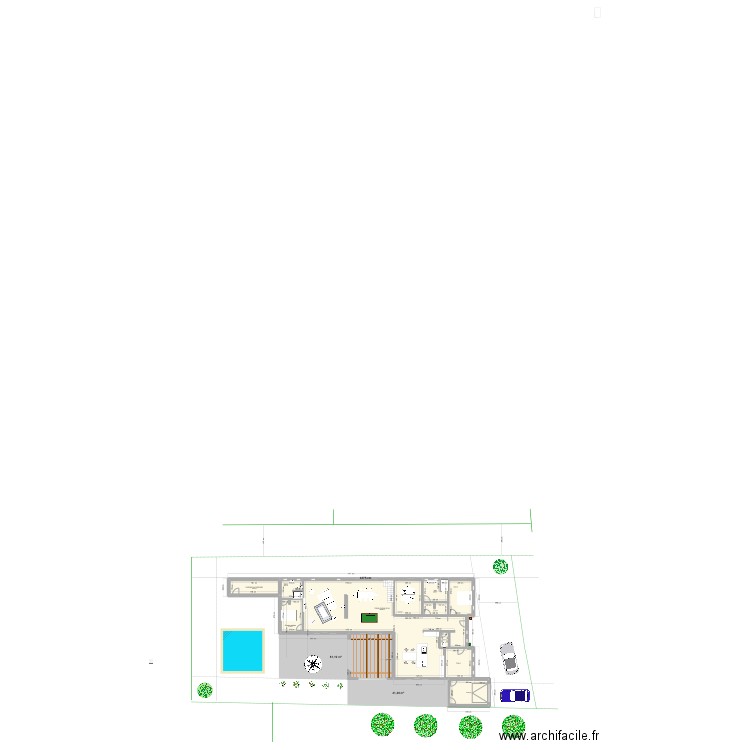 Maison II V5. Plan de 11 pièces et 234 m2