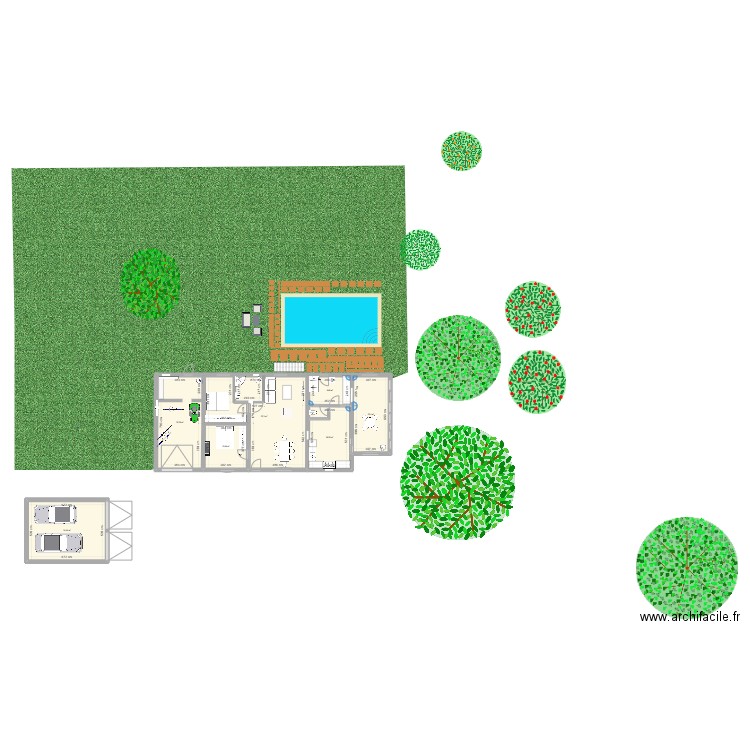 MONT BERGERE 1. Plan de 7 pièces et 178 m2