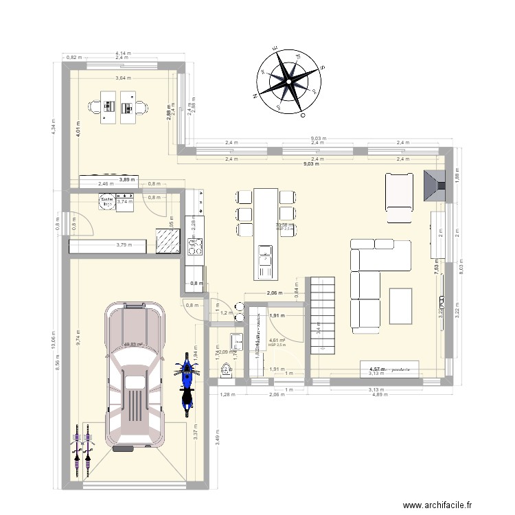 Messe 4 26022025. Plan de 12 pièces et 205 m2