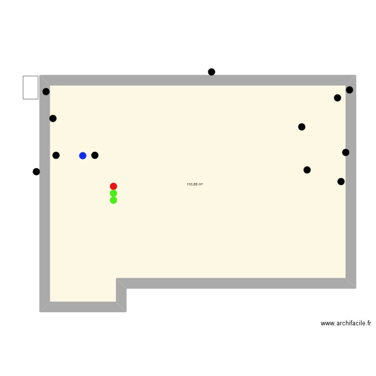 souchet b. Plan de 1 pièce et 111 m2