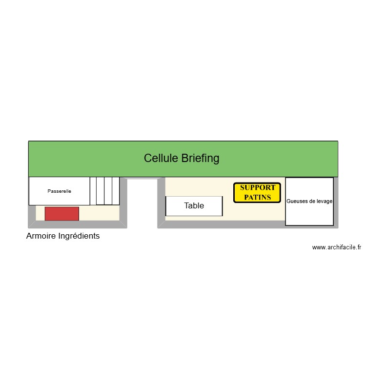 Briefing. Plan de 1 pièce et 24 m2