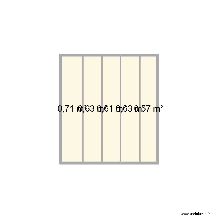 BLOC RANGEMENT SAINT SO. Plan de 5 pièces et 3 m2