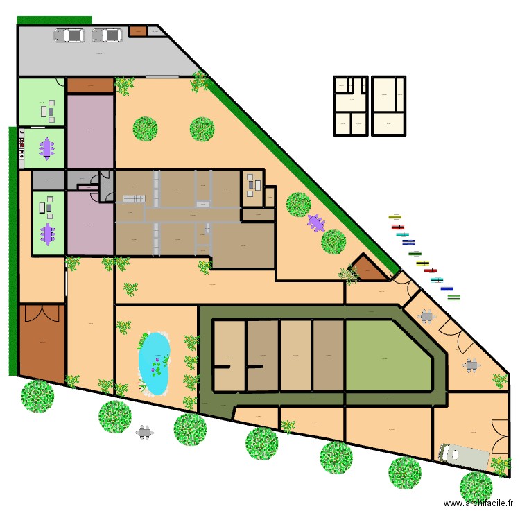 RESTO SUD + 4 STUDIO NORD 1211B. Plan de 69 pièces et 1851 m2