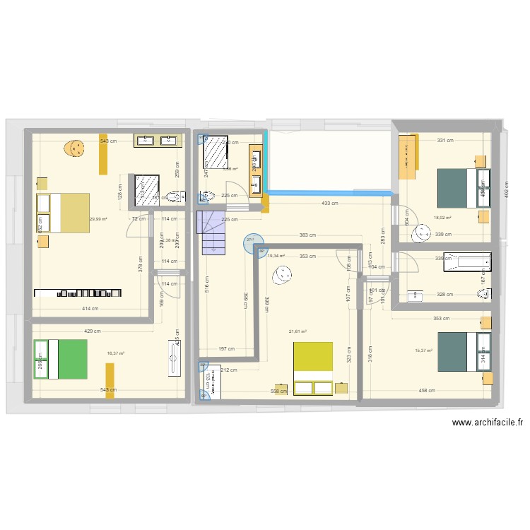 Maison Ecuelles Etage Version 19.09.2024. Plan de 13 pièces et 282 m2