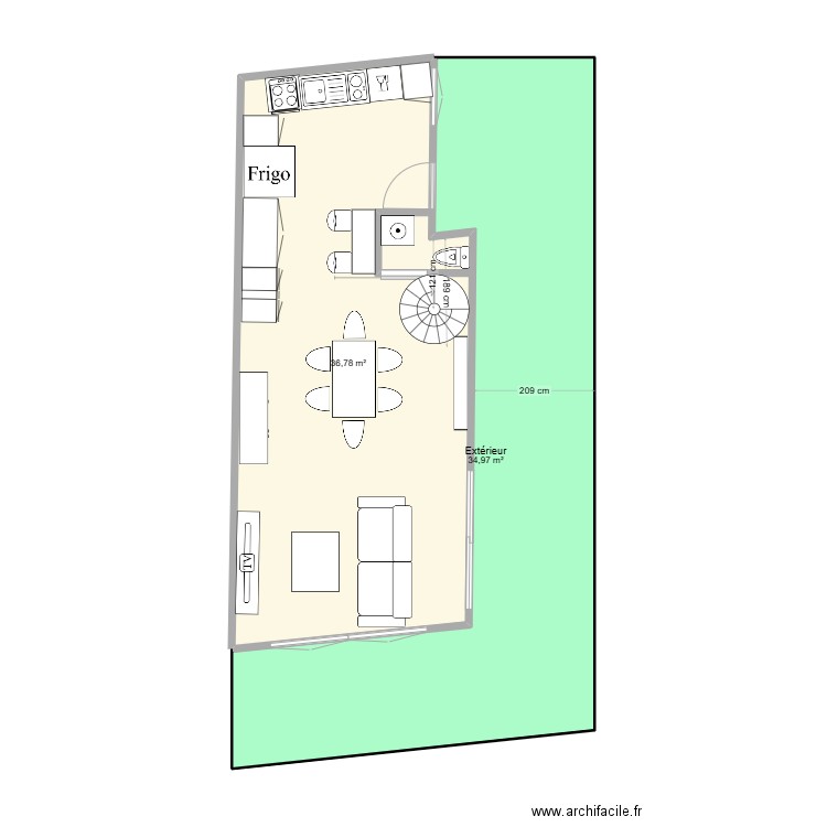 Maison désirée 2. Plan de 11 pièces et 143 m2