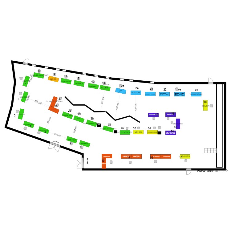 SEF_valence V8_MICHEL. Plan de 1 pièce et 526 m2