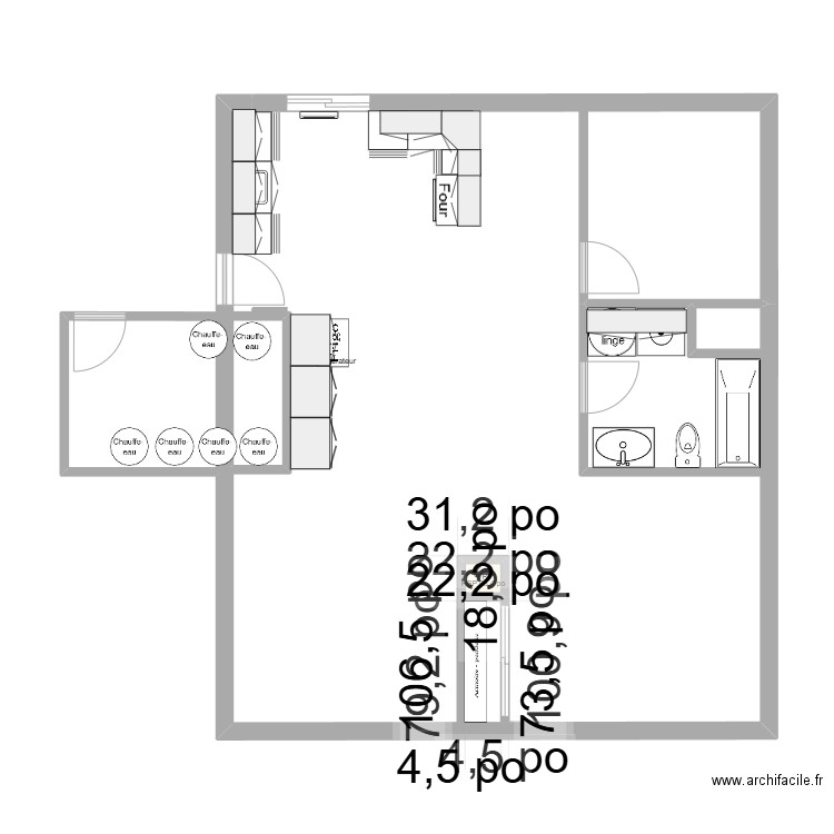 Logement tsse des saules Longueuil 1. Plan de 1 pièce et 0 m2