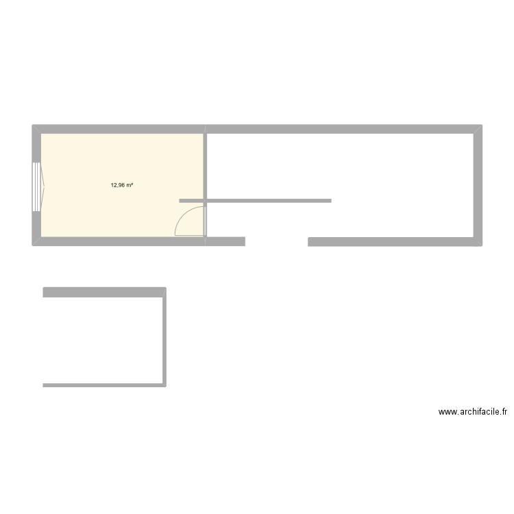 Maison Christophe 12102024. Plan de 1 pièce et 13 m2