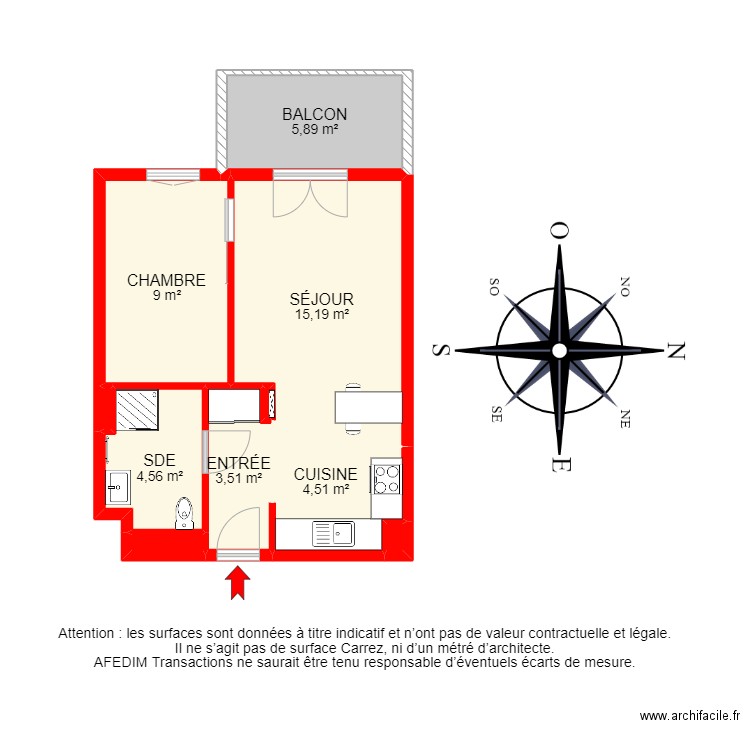 BI20253 -. Plan de 11 pièces et 60 m2