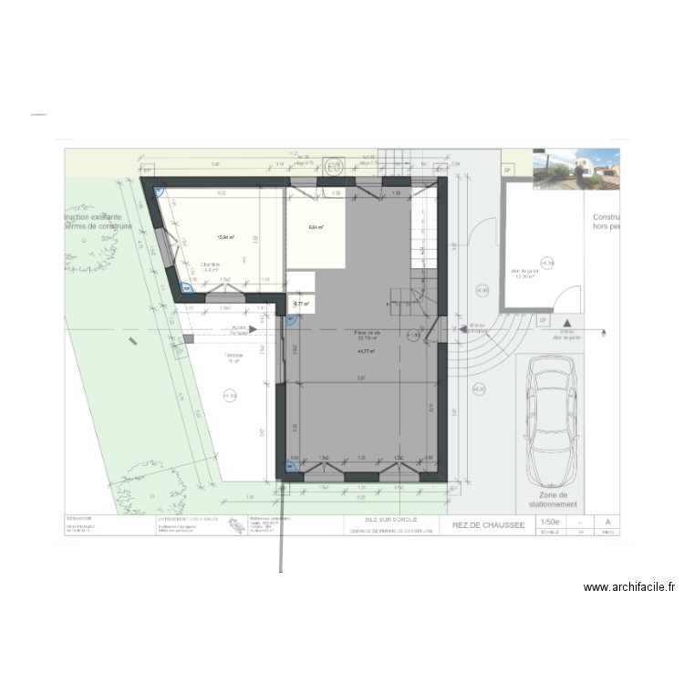 PLAN 2. Plan de 5 pièces et 126 m2