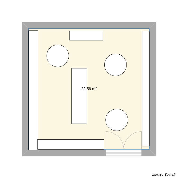 danneels 1. Plan de 1 pièce et 23 m2