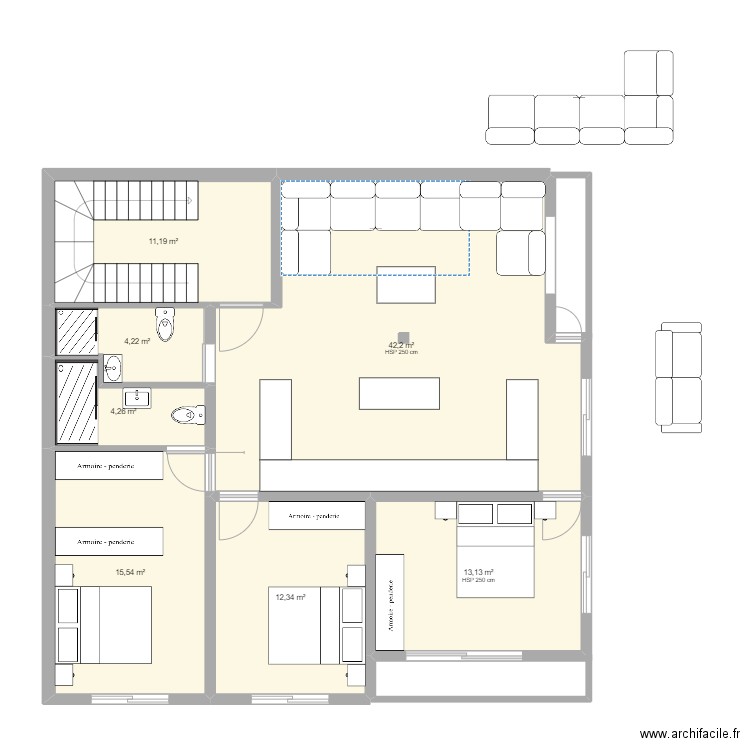 TIGUMI11. Plan de 7 pièces et 103 m2