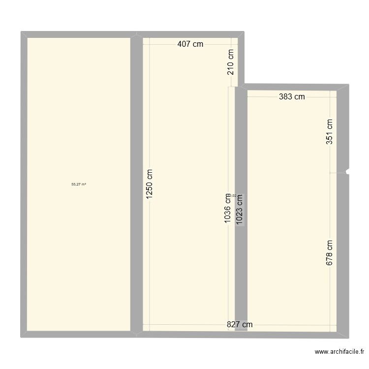 Ferme. Plan de 2 pièces et 144 m2