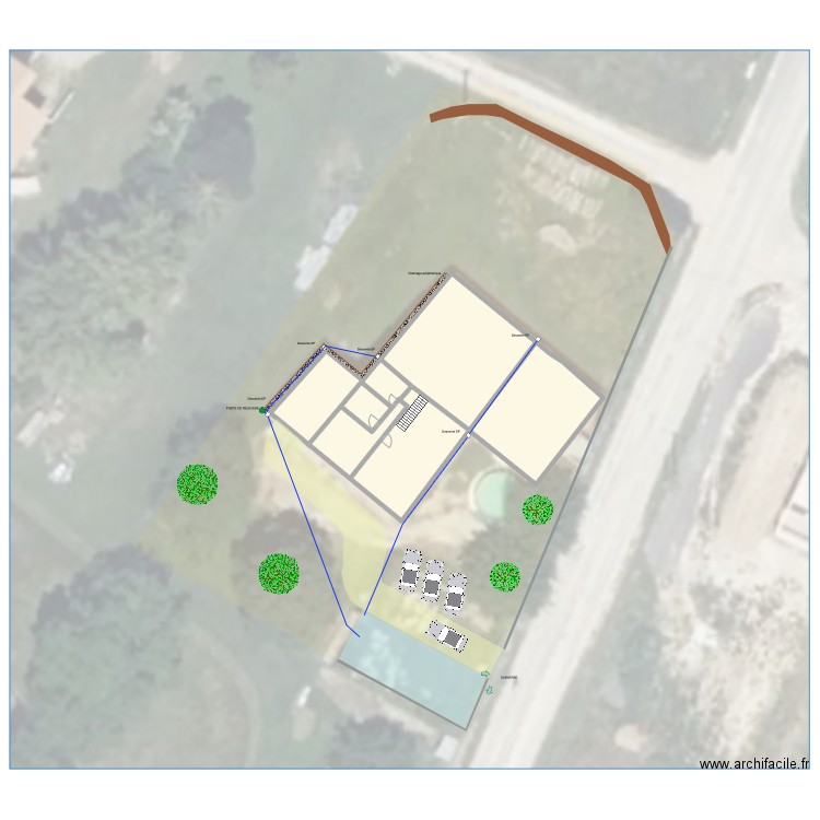 CHALAYAC / BALLATORE - MONTCHENU. Plan de 2 pièces et 354 m2