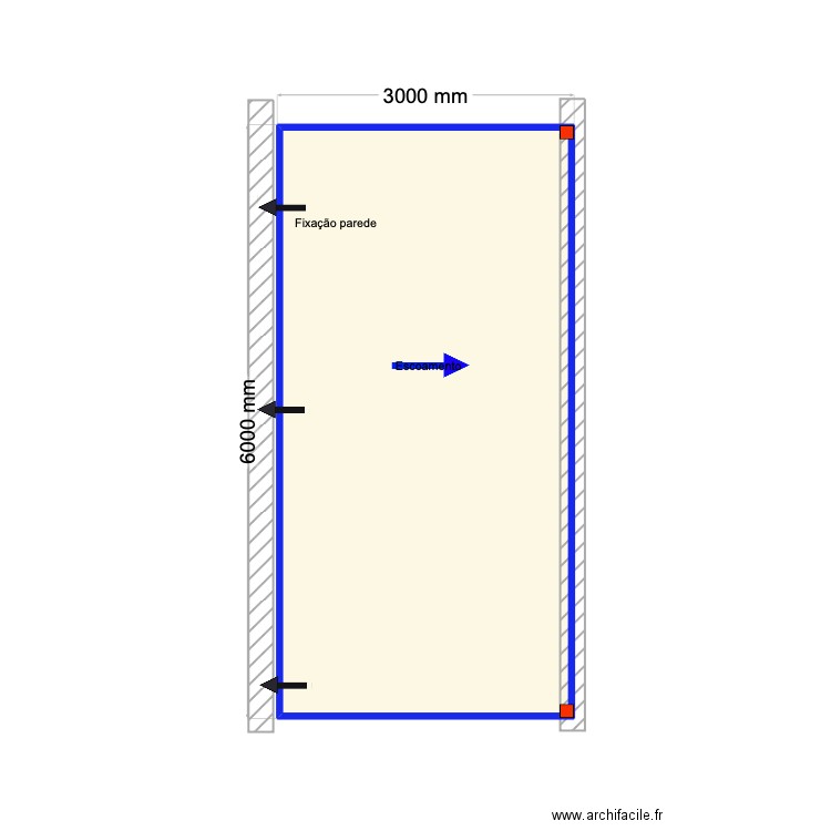 Vitor Ferreira. Plan de 1 pièce et 17 m2