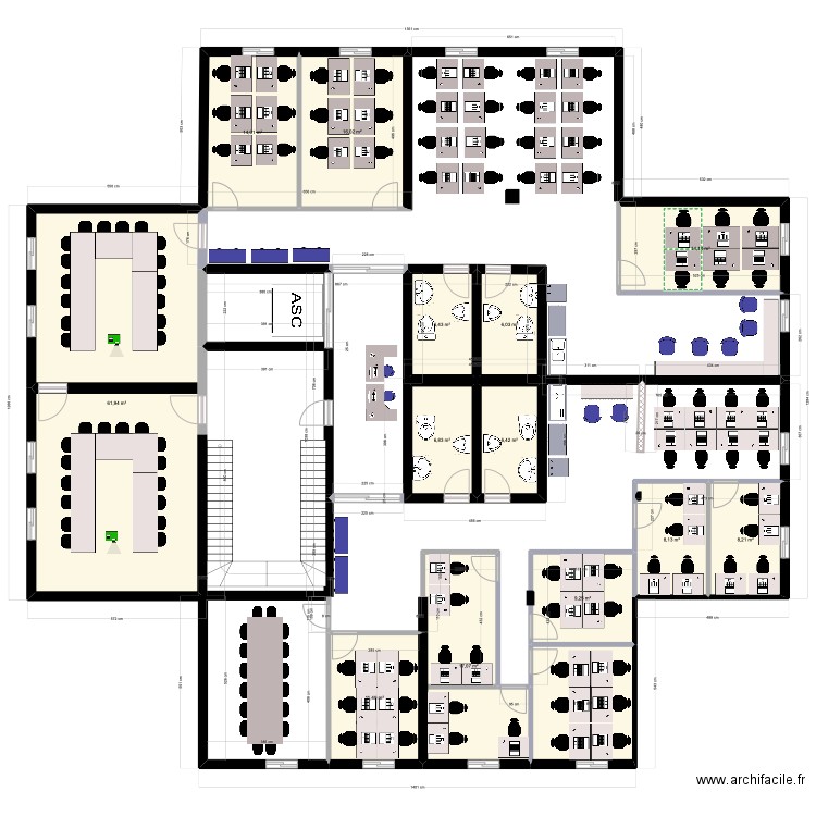 Plan SNEPPCI 3e etage - Amenages. Plan de 0 pièce et 0 m2