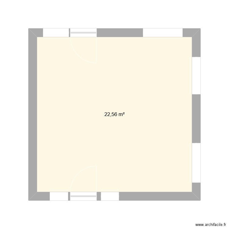 MAISON CAMILLE. Plan de 1 pièce et 23 m2