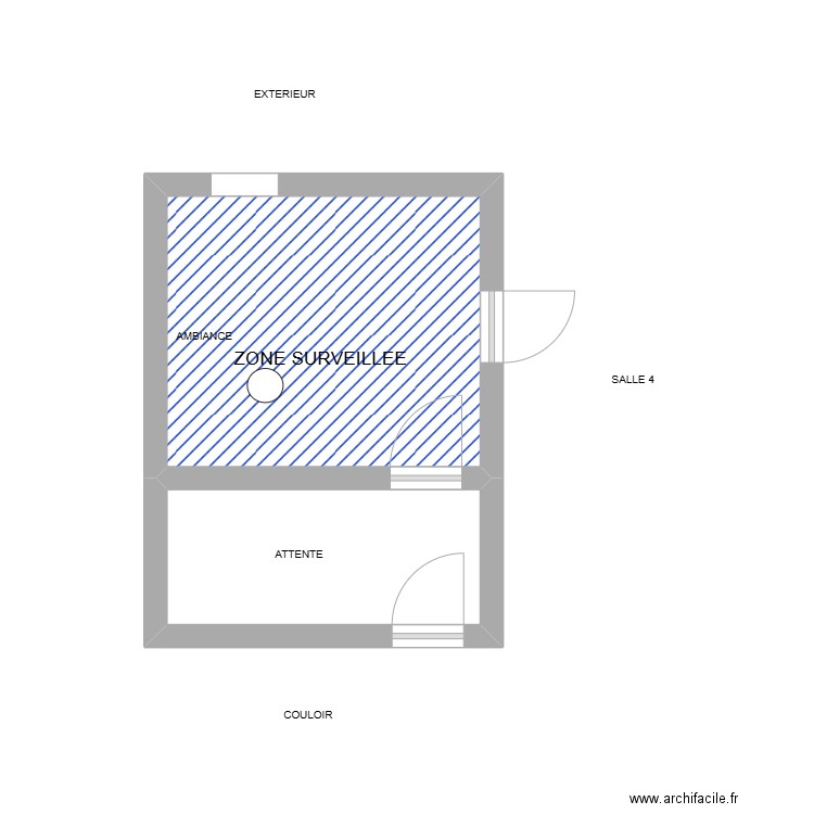 dpc s4. Plan de 2 pièces et 16 m2