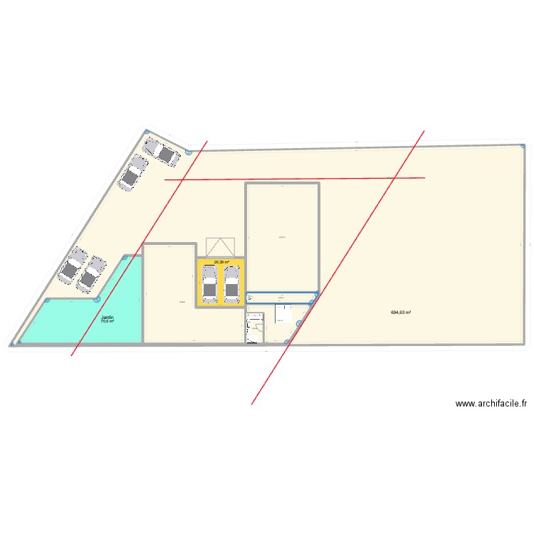 St Crep5. Plan de 8 pièces et 1303 m2